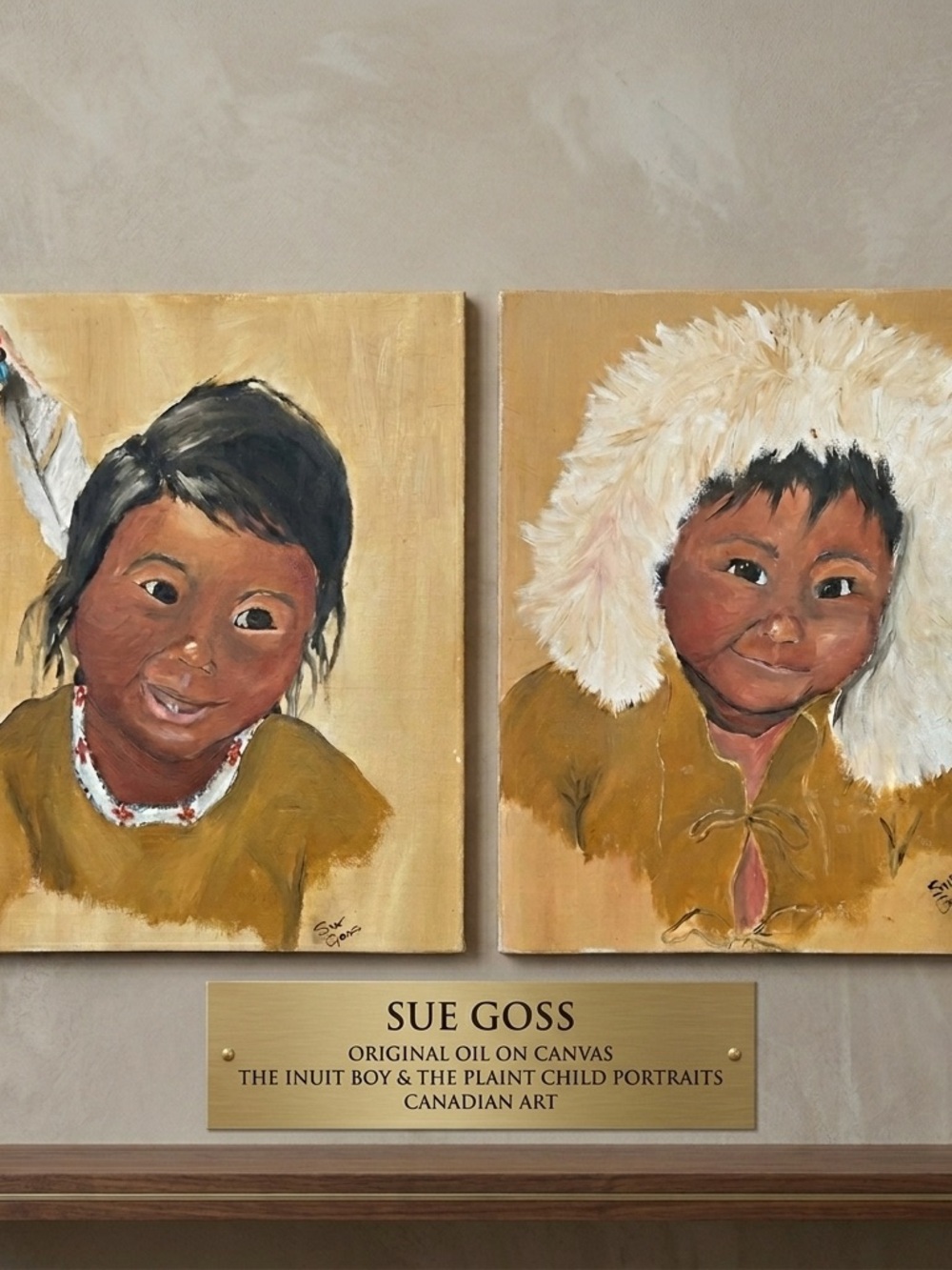 Original Signed Oil Paintings, Sue Goss artist
Indigenous children’s portraits.